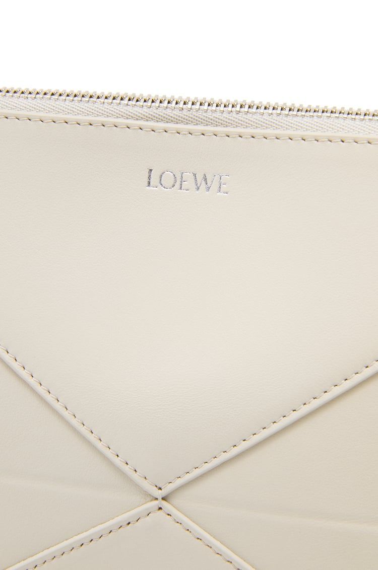 Puzzle Fold pouch in shiny nappa calfskin