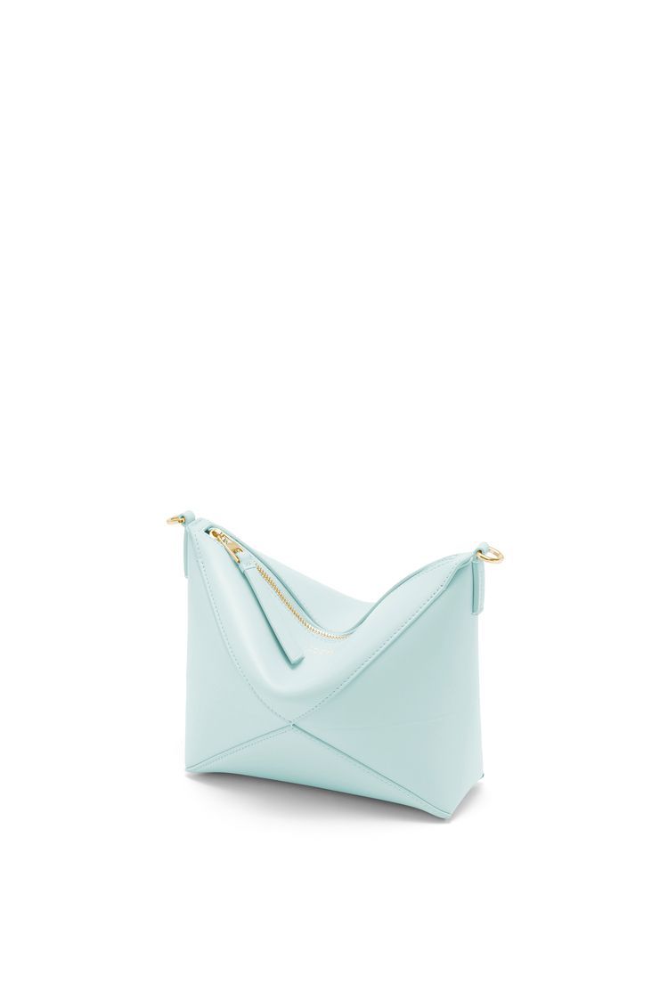 Puzzle Fold pouch in shiny nappa calfskin