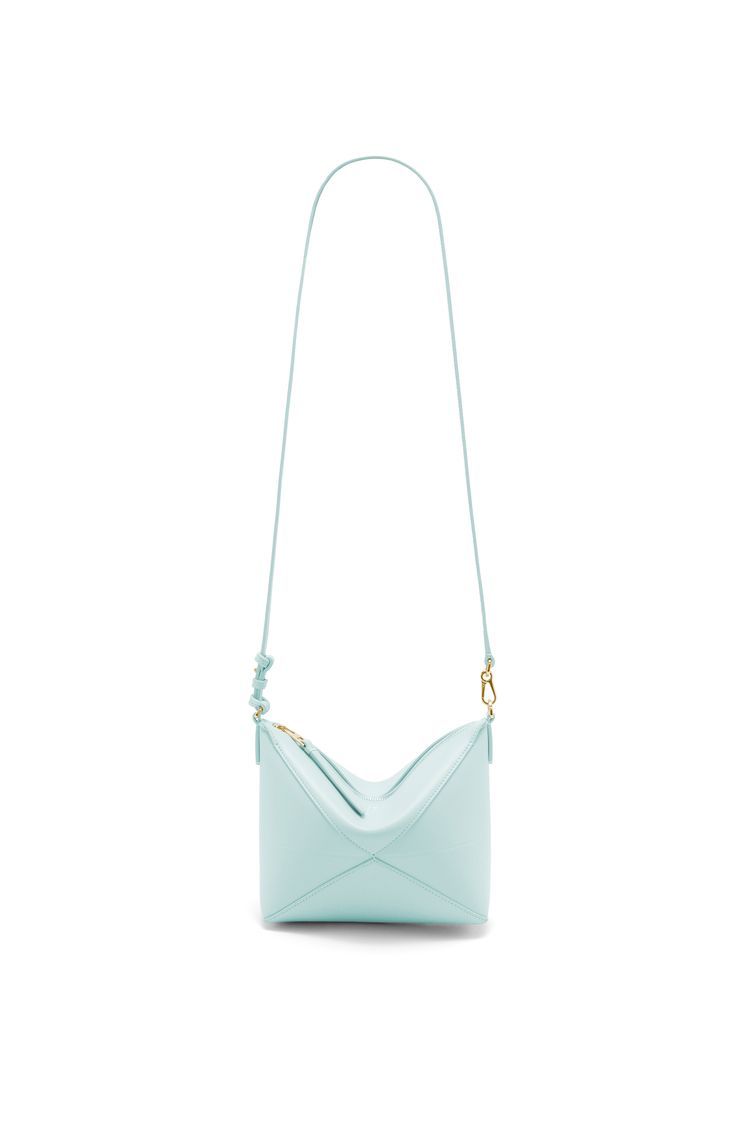 Puzzle Fold pouch in shiny nappa calfskin