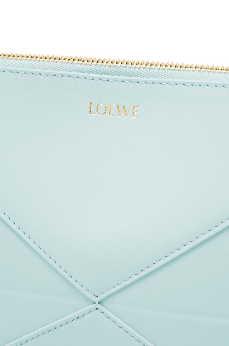 Puzzle Fold pouch in shiny nappa calfskin