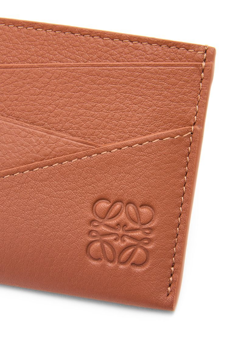 Puzzle plain cardholder in classic calfskin