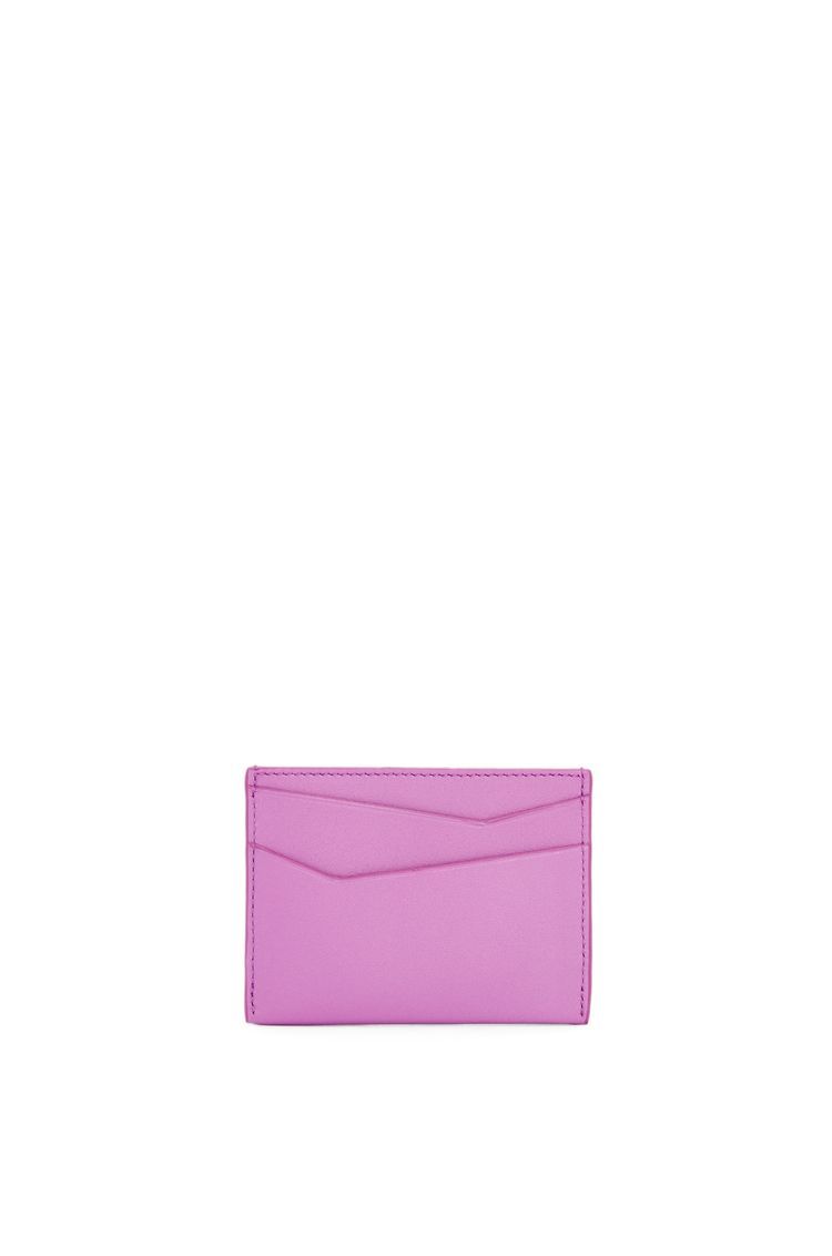Puzzle plain cardholder in classic calfskin