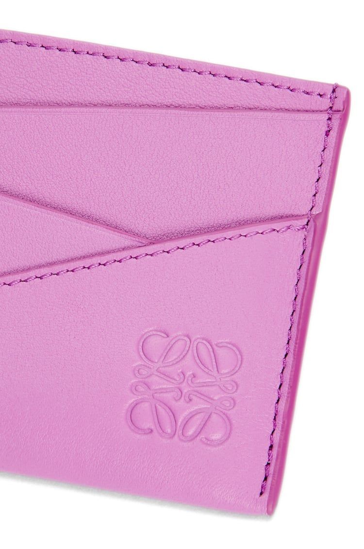 Puzzle plain cardholder in classic calfskin