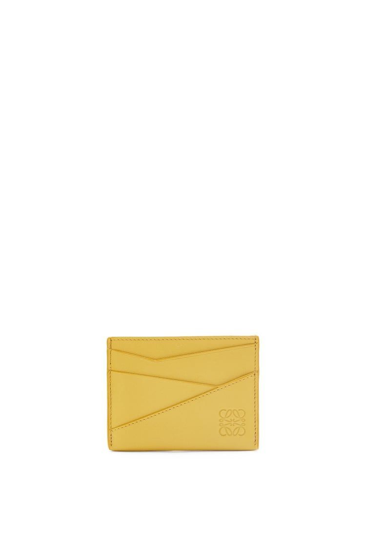 Puzzle plain cardholder in classic calfskin