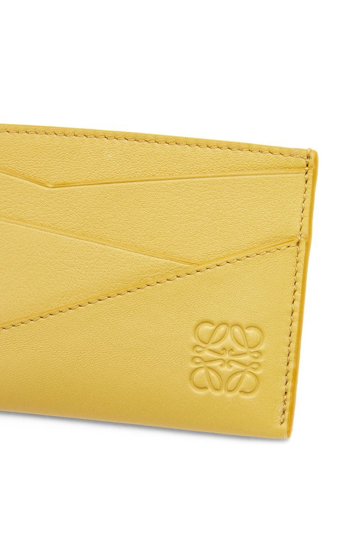 Puzzle plain cardholder in classic calfskin