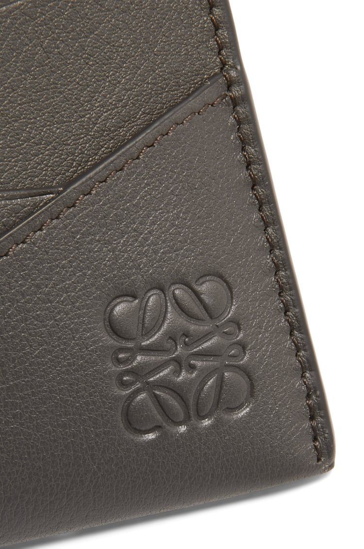 Puzzle plain cardholder in classic calfskin