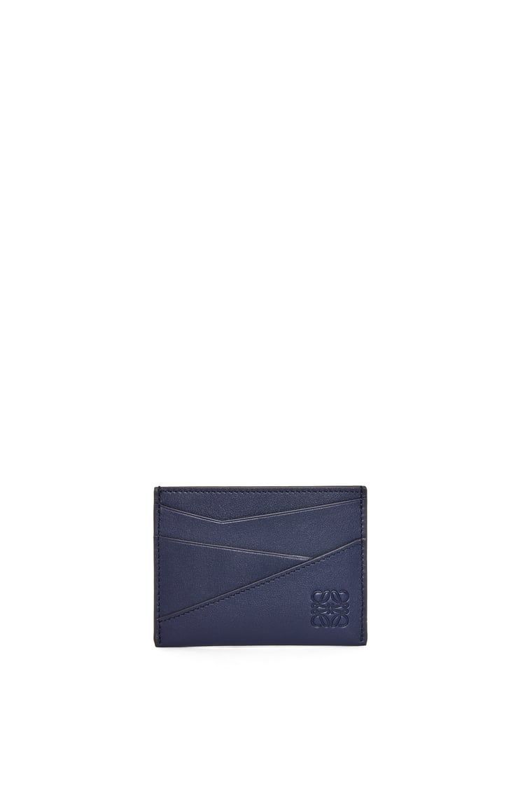 Puzzle plain cardholder in classic calfskin