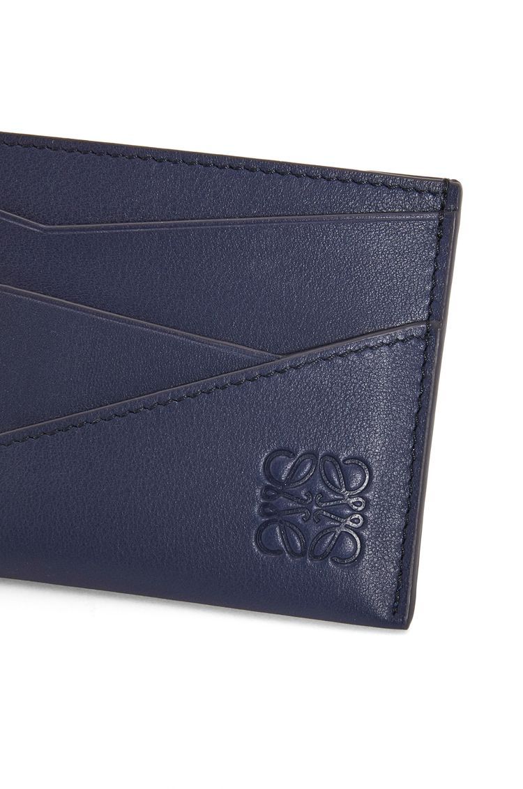 Puzzle plain cardholder in classic calfskin