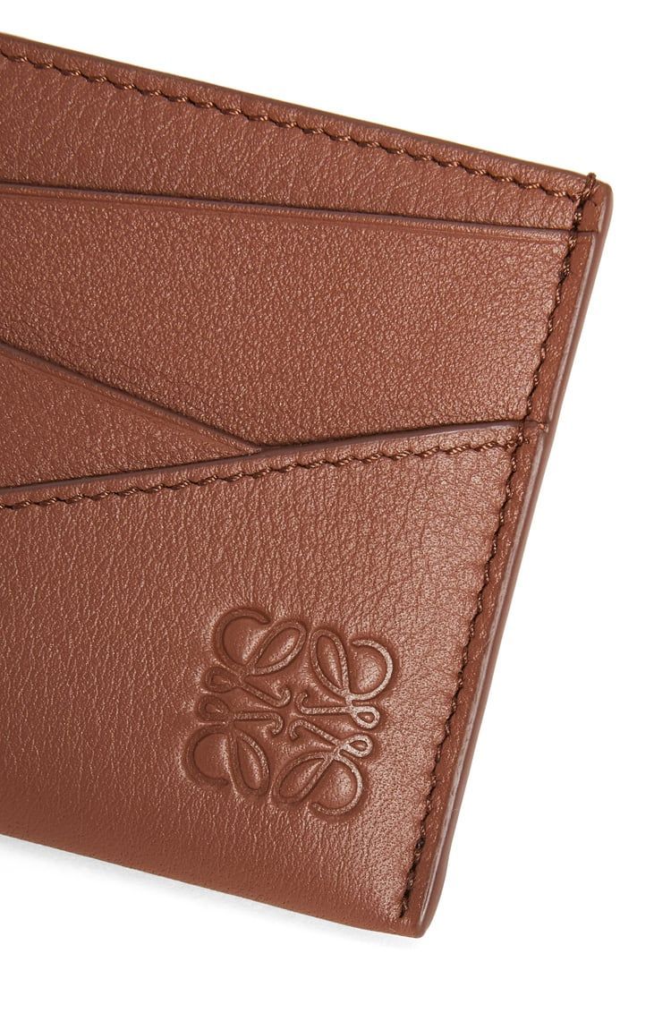Puzzle plain cardholder in classic calfskin