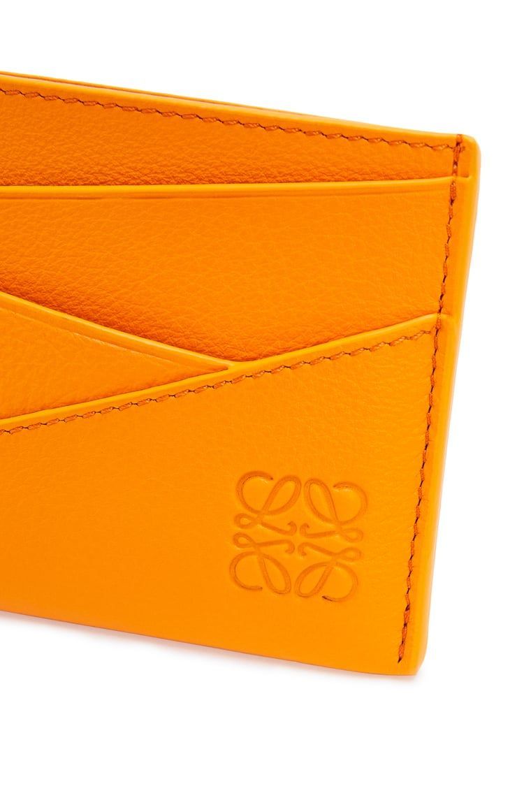 Puzzle plain cardholder in classic calfskin