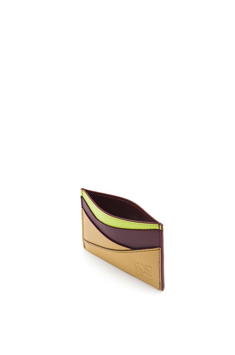 Puzzle plain cardholder in classic calfskin