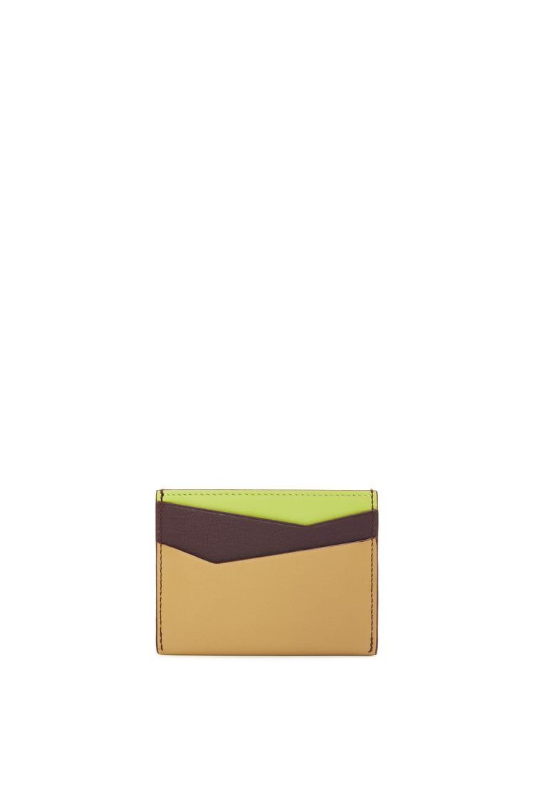 Puzzle plain cardholder in classic calfskin