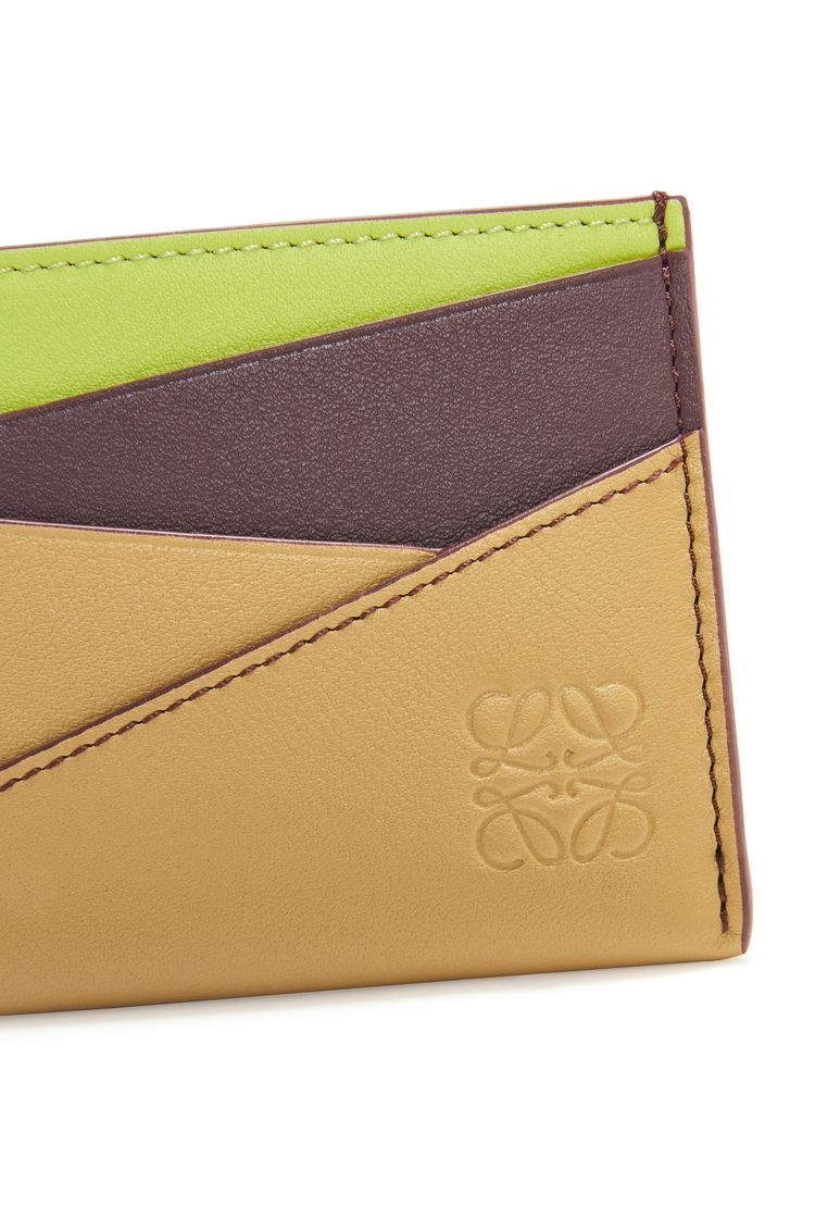 Puzzle plain cardholder in classic calfskin