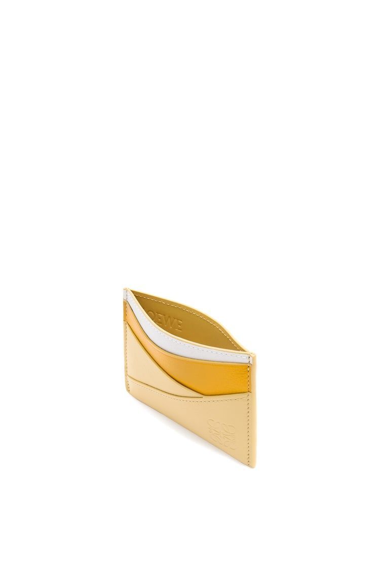 Puzzle plain cardholder in classic calfskin
