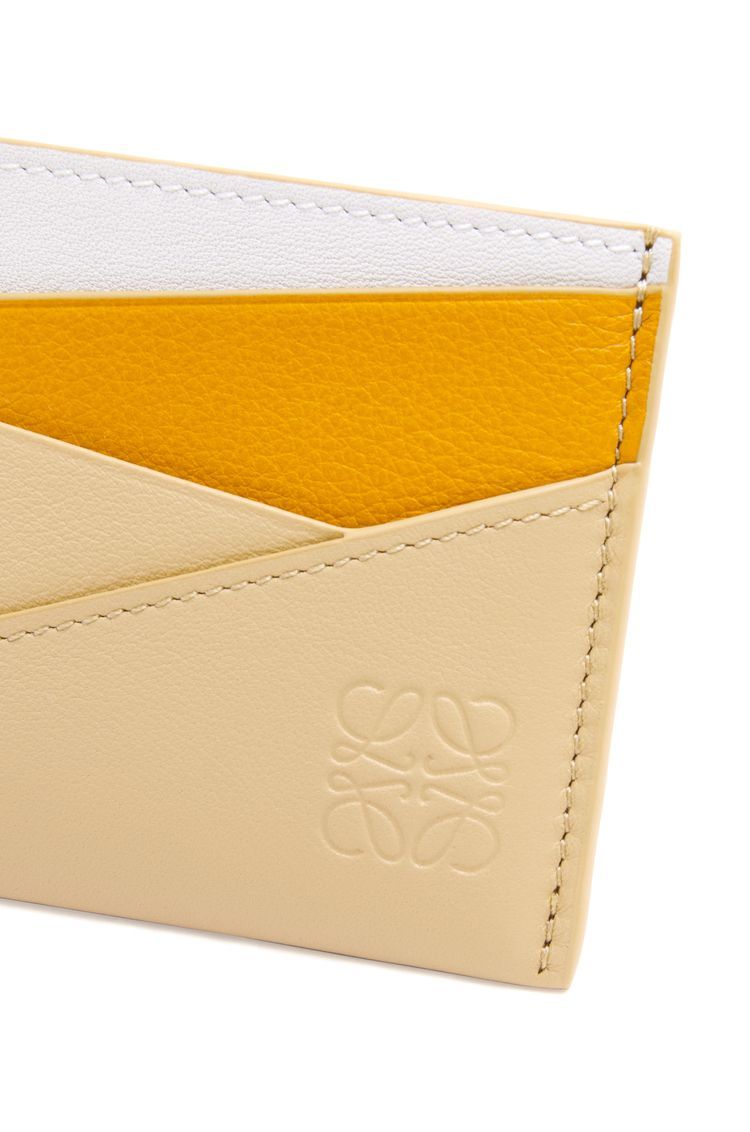 Puzzle plain cardholder in classic calfskin