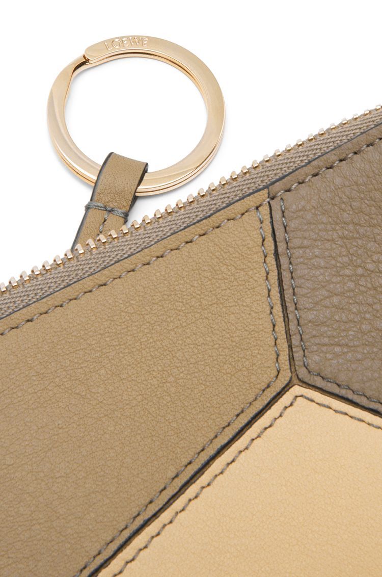 Puzzle coin cardholder in classic calfskin