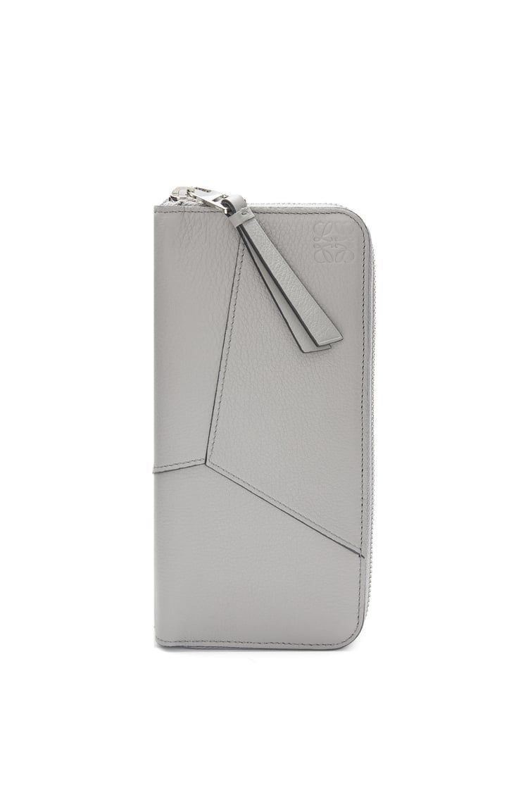 Puzzle zipped open wallet in classic calfskin
