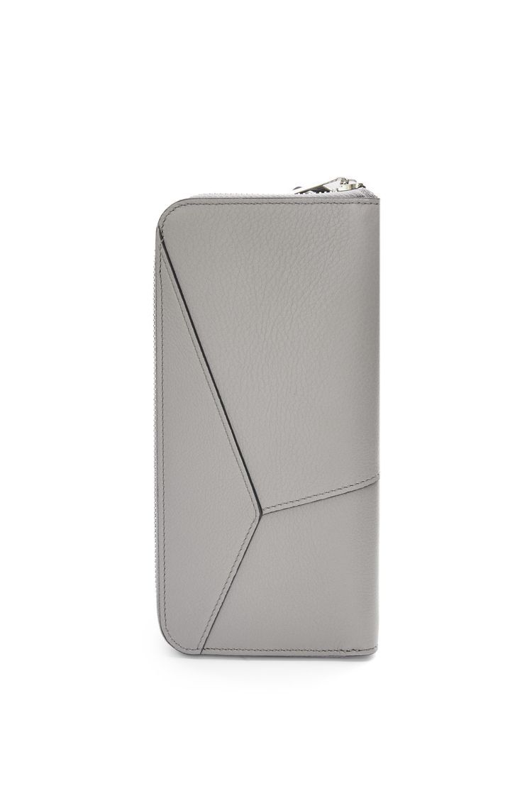 Puzzle zipped open wallet in classic calfskin