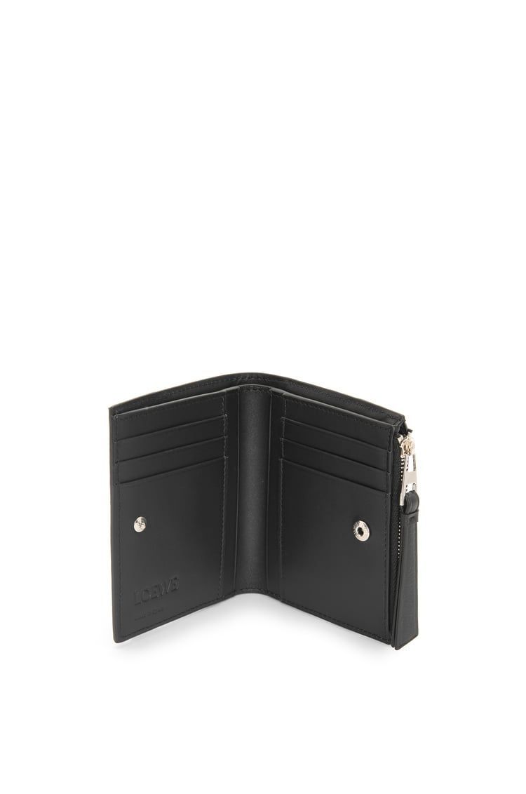 Puzzle slim compact wallet in classic calfskin