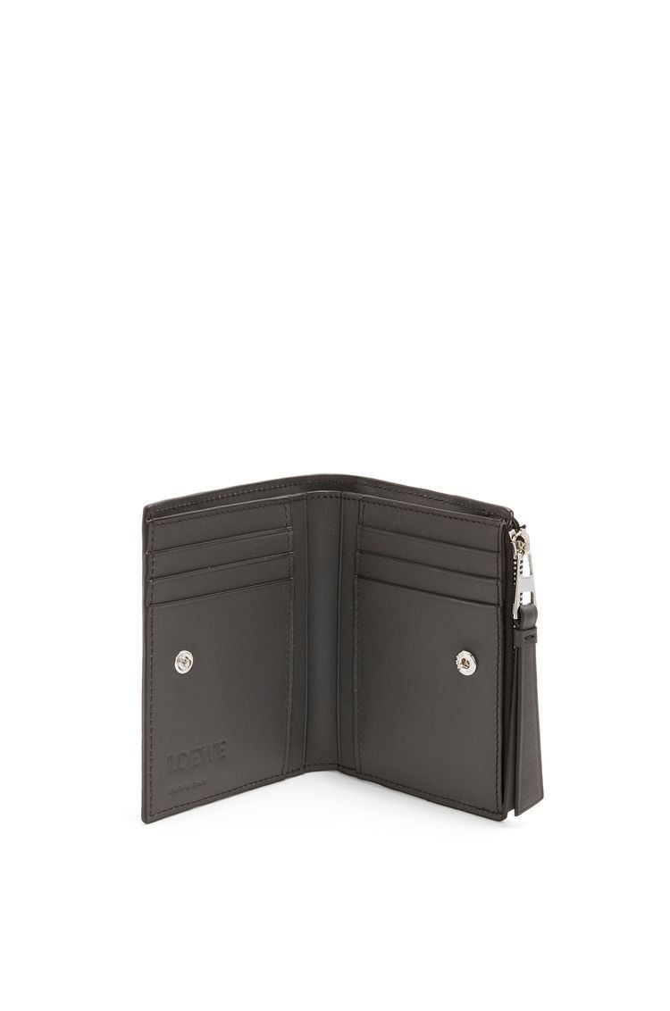 Puzzle slim compact wallet in classic calfskin