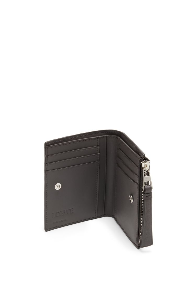 Puzzle slim compact wallet in classic calfskin