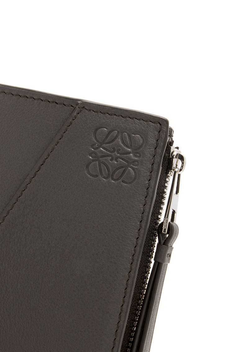 Puzzle slim compact wallet in classic calfskin