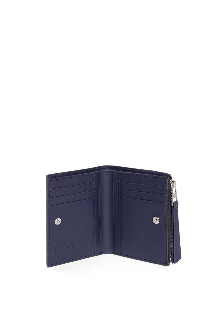 Puzzle slim compact wallet in classic calfskin