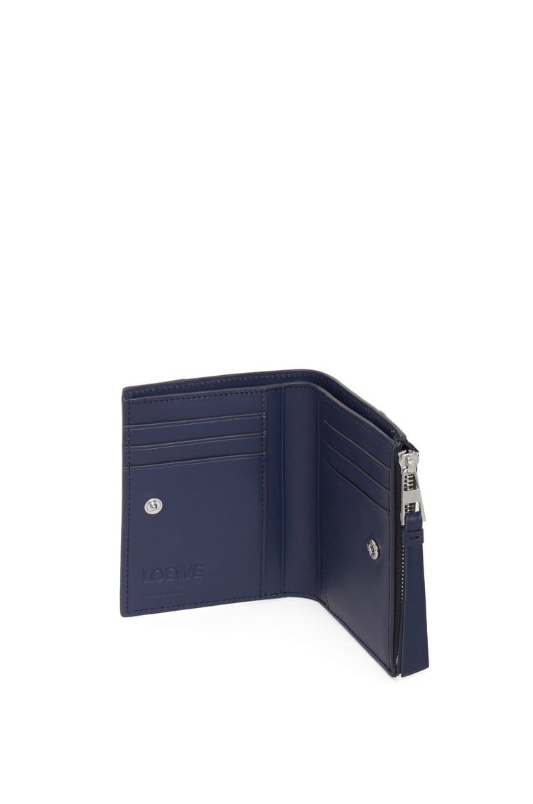Puzzle slim compact wallet in classic calfskin