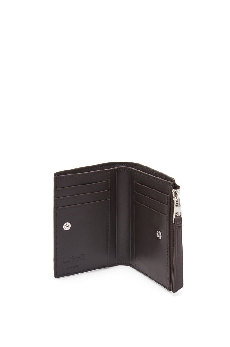Puzzle slim compact wallet in classic calfskin