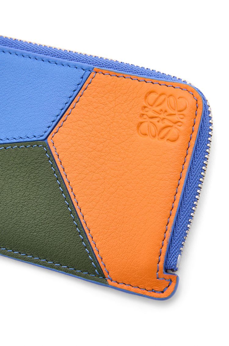 Puzzle coin cardholder in classic calfskin