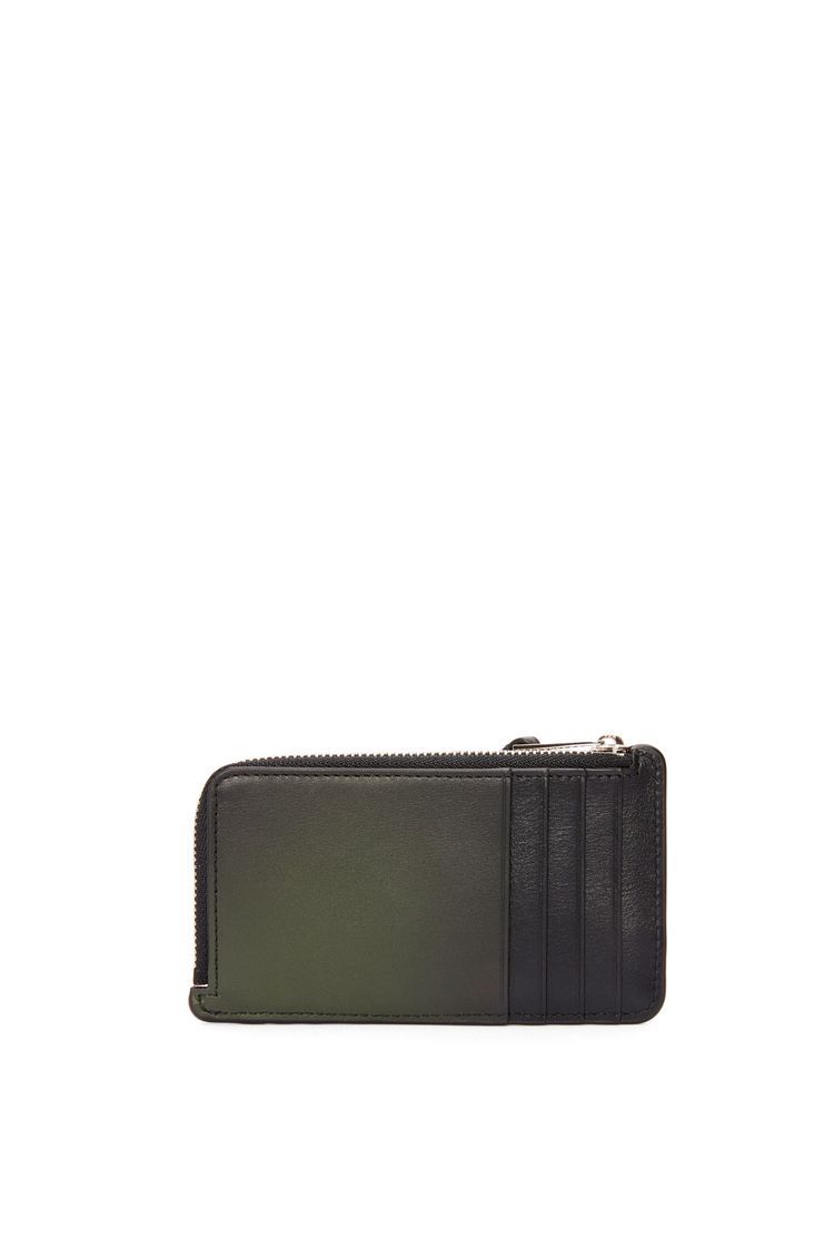 Puzzle coin cardholder in silk calfskin
