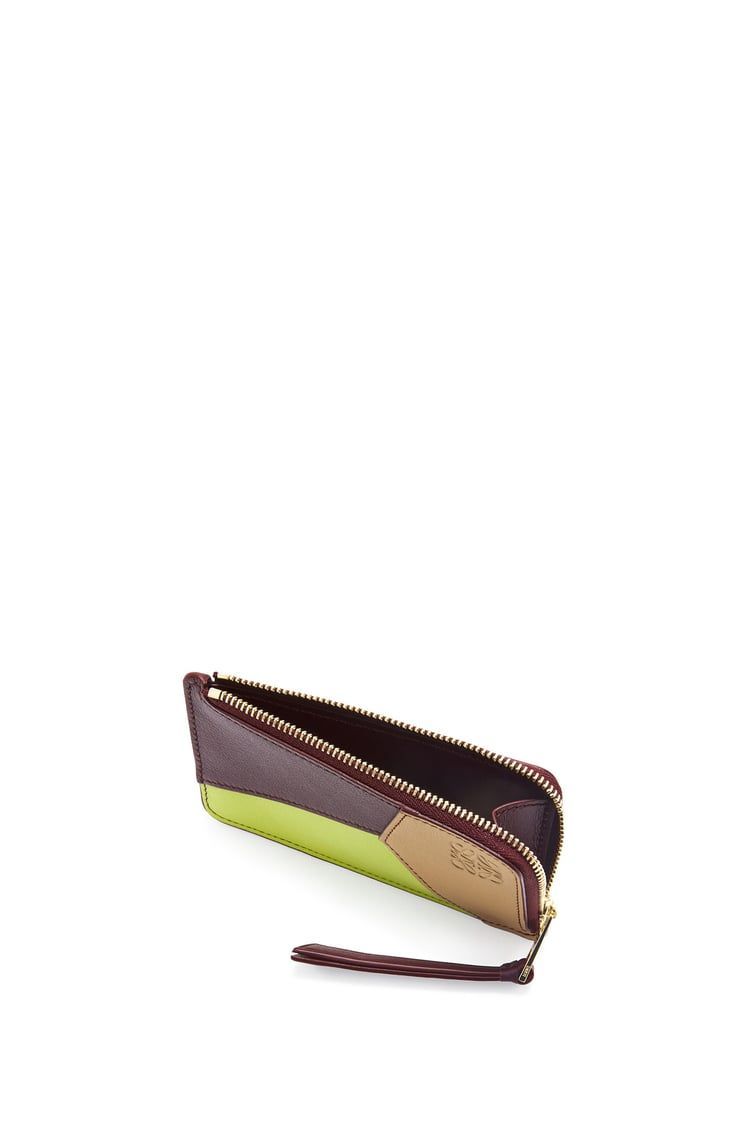 Puzzle coin cardholder in classic calfskin