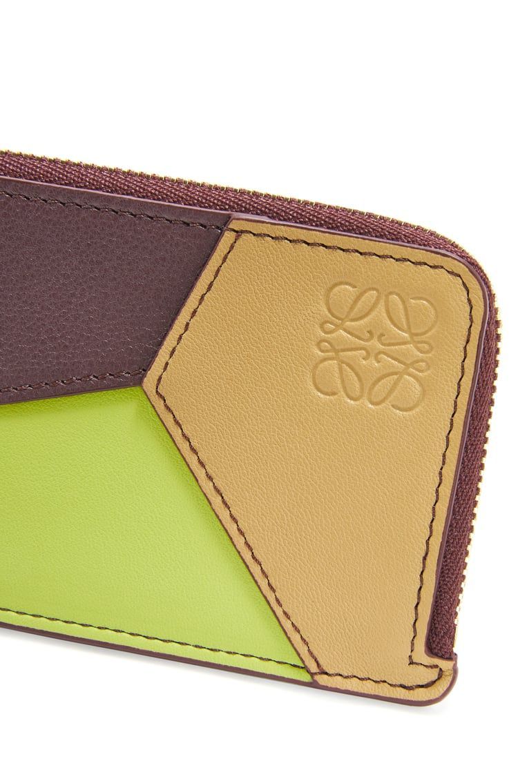 Puzzle coin cardholder in classic calfskin