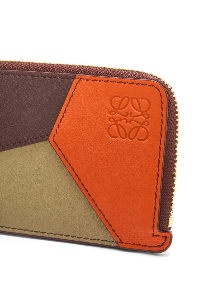 Puzzle coin cardholder in classic calfskin