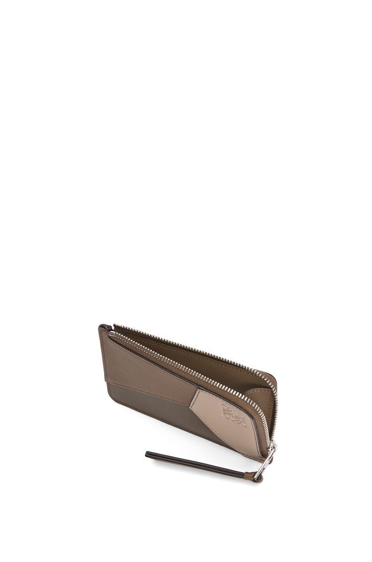 Puzzle coin cardholder in classic calfskin