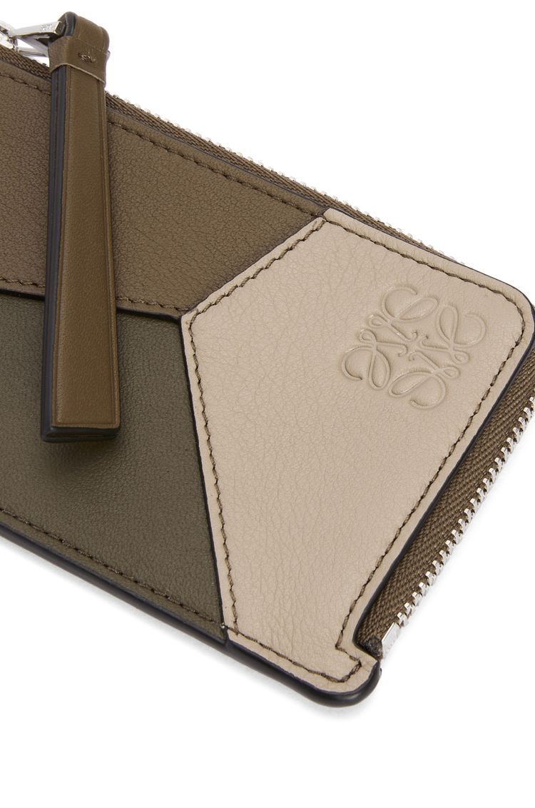 Puzzle coin cardholder in classic calfskin