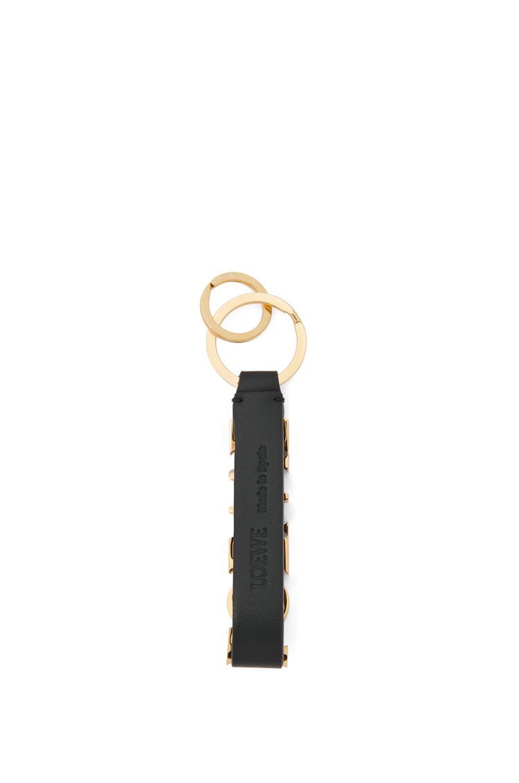 LOEWE Bold keyring in classic calfskin and brass