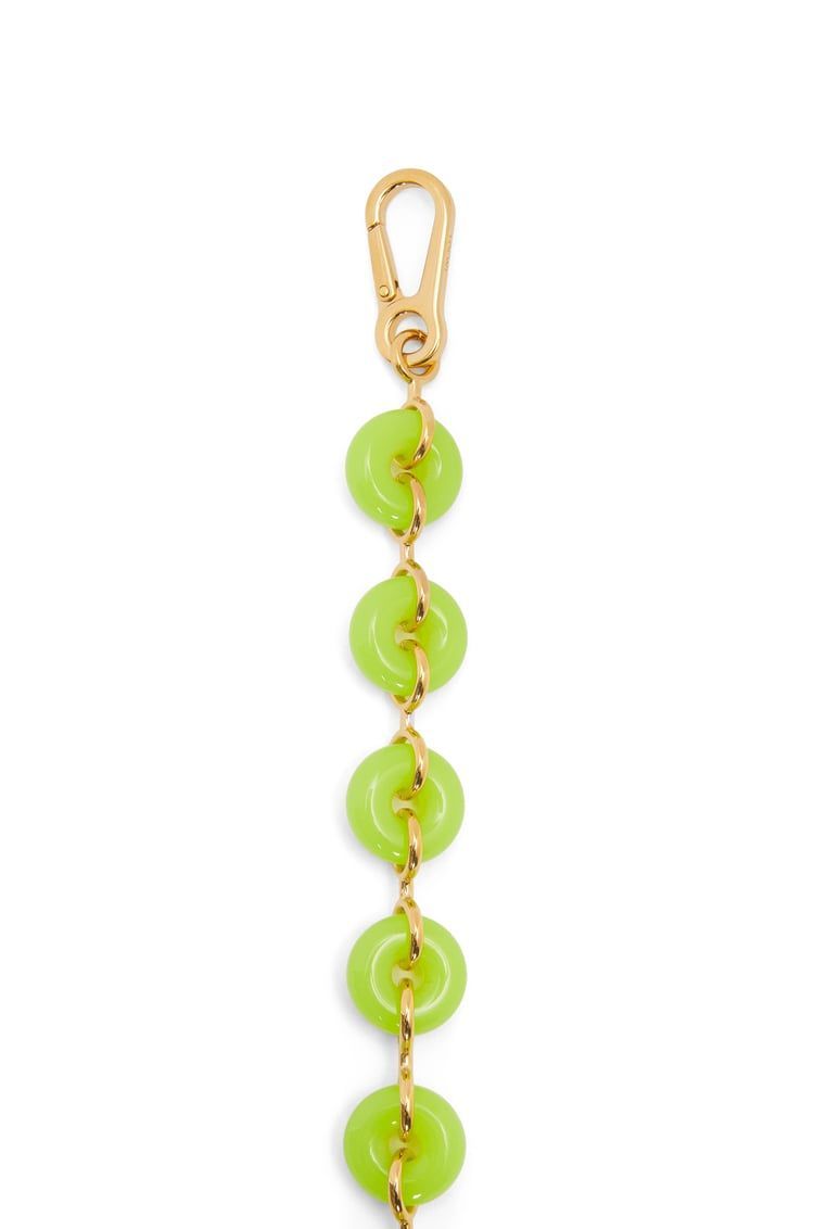 Donut chain strap in acetate