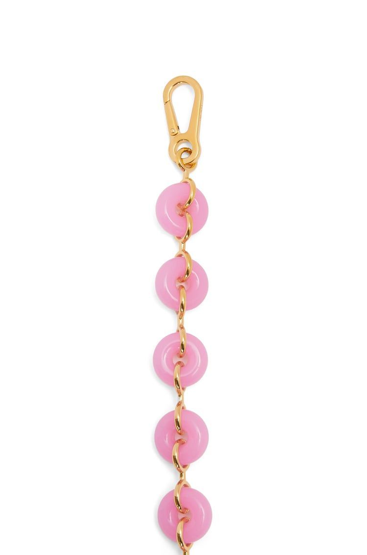 Donut chain strap in acetate