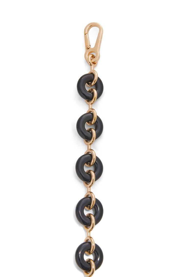 Donut chain strap in acetate