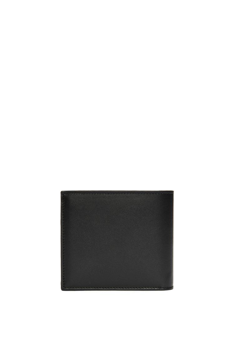 Bifold coin wallet in silk calfskin
