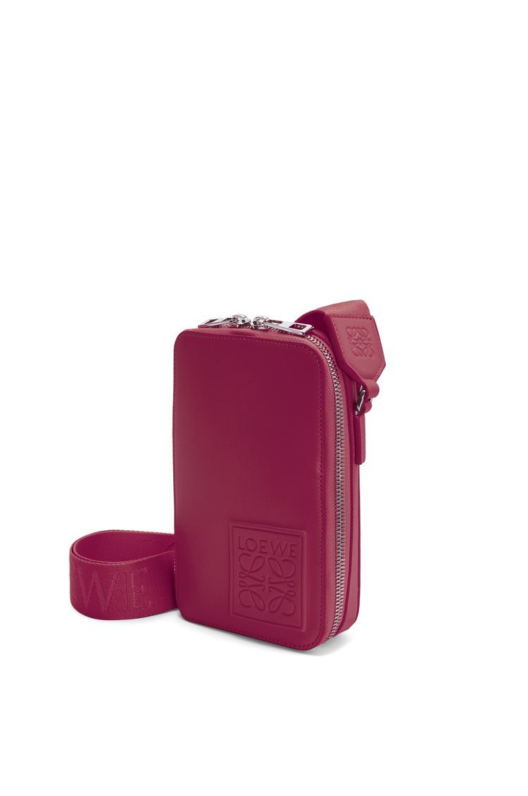 Vertical Crossbody Pocket in satin calfskin