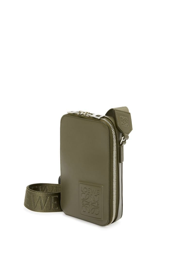 Vertical Crossbody Pocket in satin calfskin