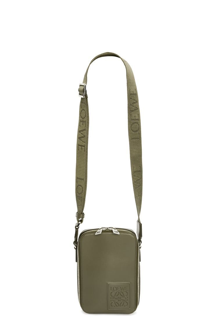 Vertical Crossbody Pocket in satin calfskin