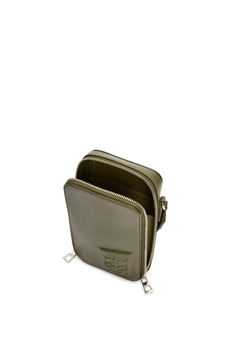 Vertical Crossbody Pocket in satin calfskin