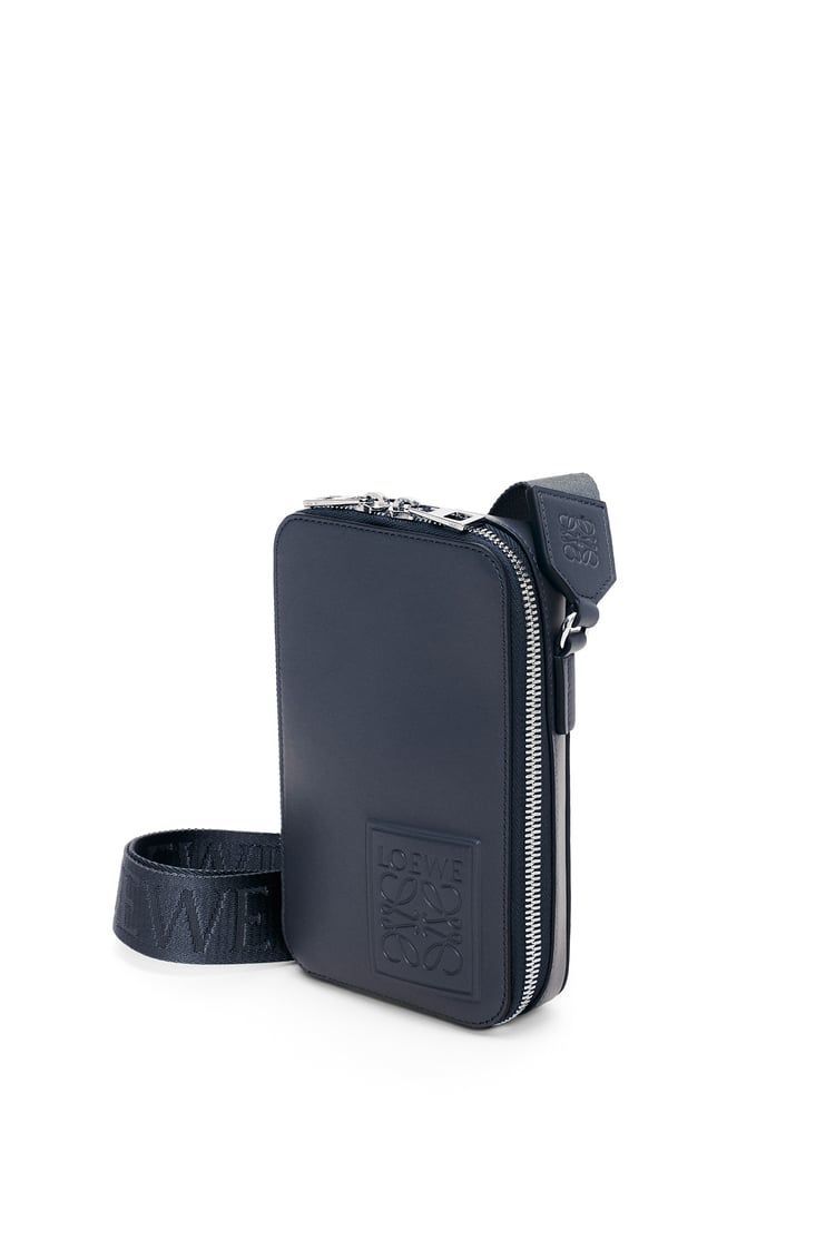 Vertical Crossbody Pocket in satin calfskin