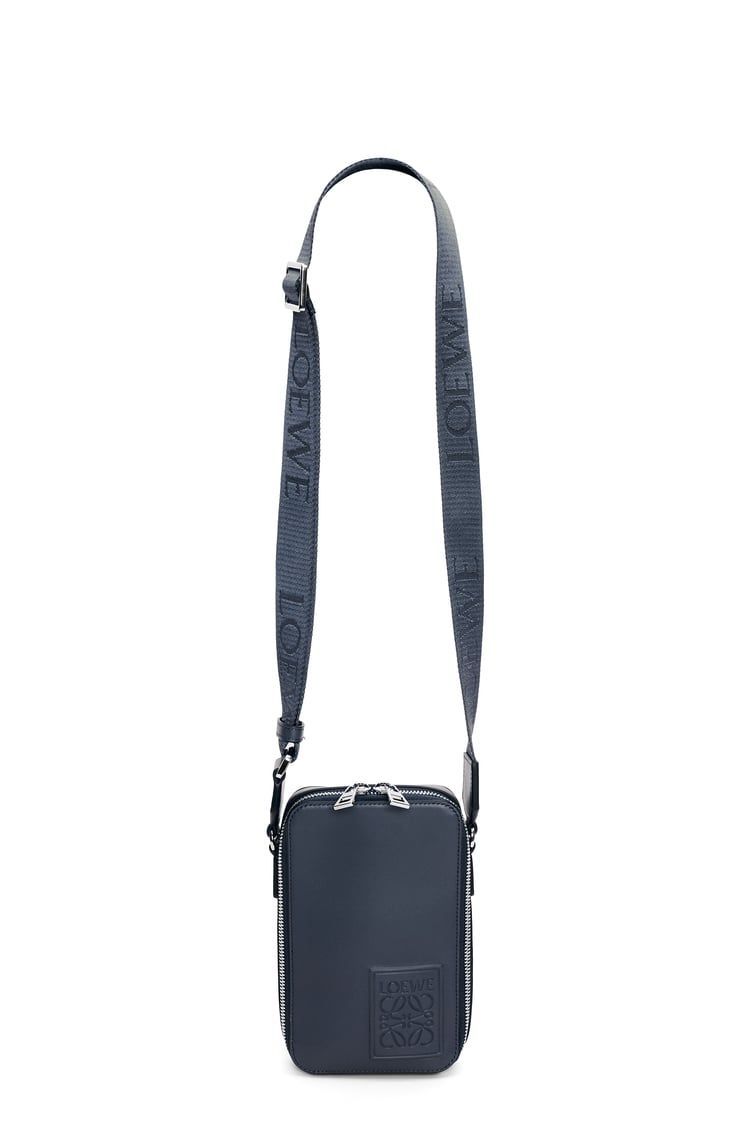 Vertical Crossbody Pocket in satin calfskin