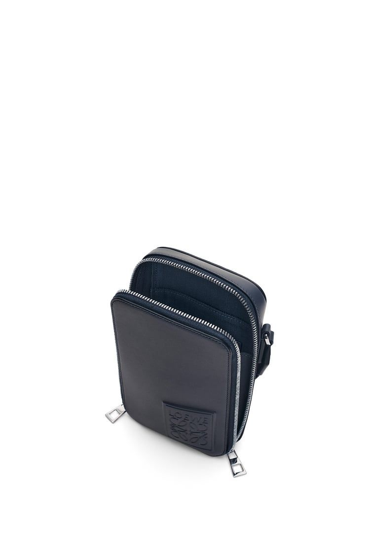 Vertical Crossbody Pocket in satin calfskin