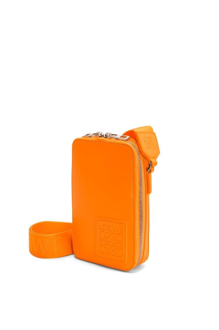 Vertical Crossbody Pocket in satin calfskin