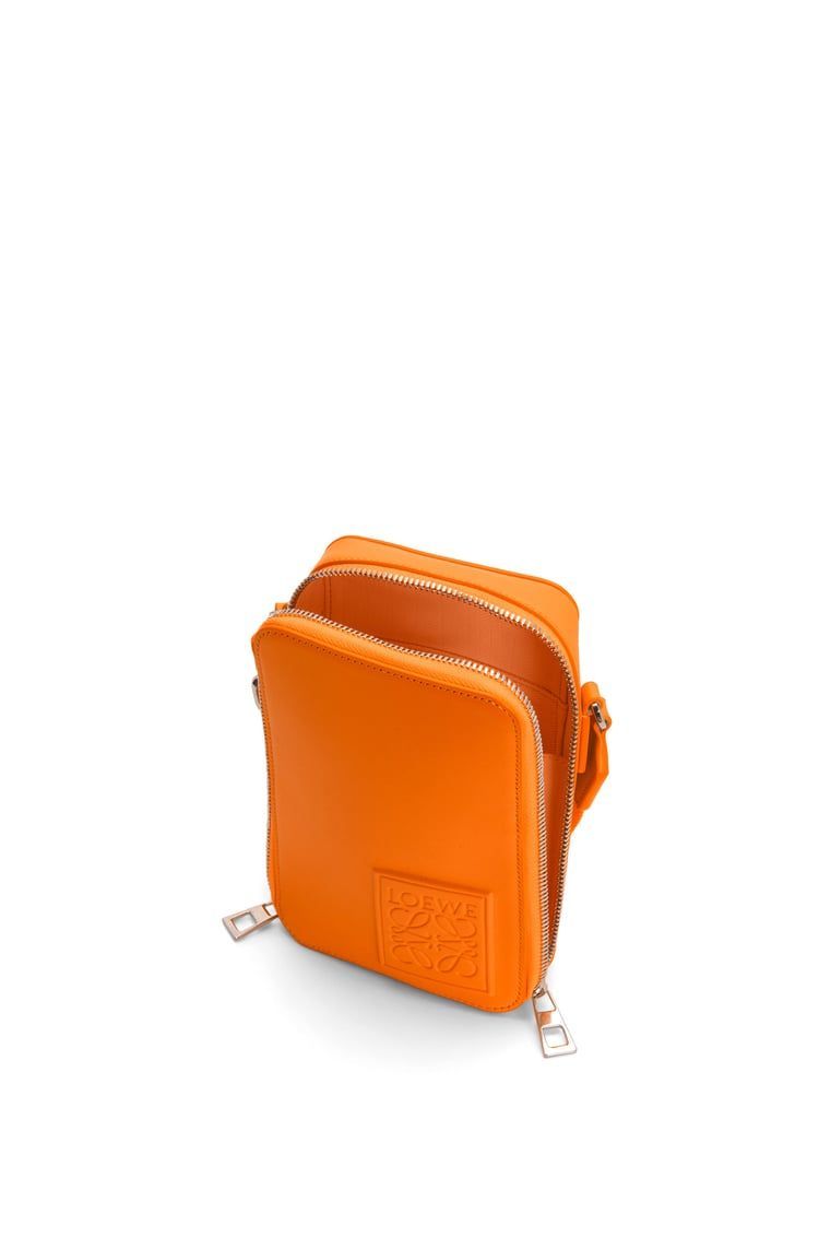 Vertical Crossbody Pocket in satin calfskin